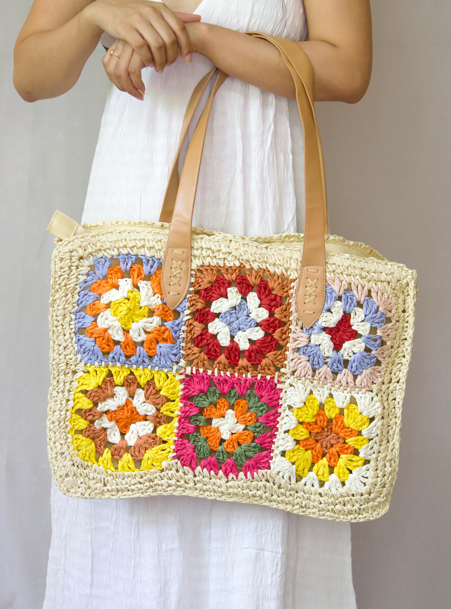 Lily Summer Colorful Blossom Tote