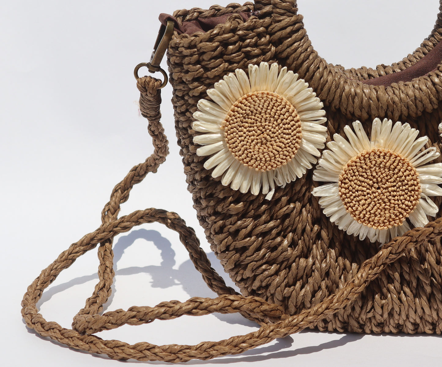 Lily Brown Floral handbag