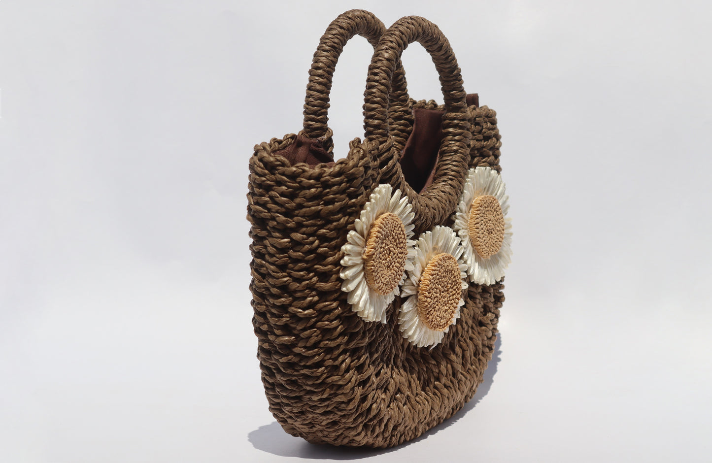 Lily Brown Floral handbag