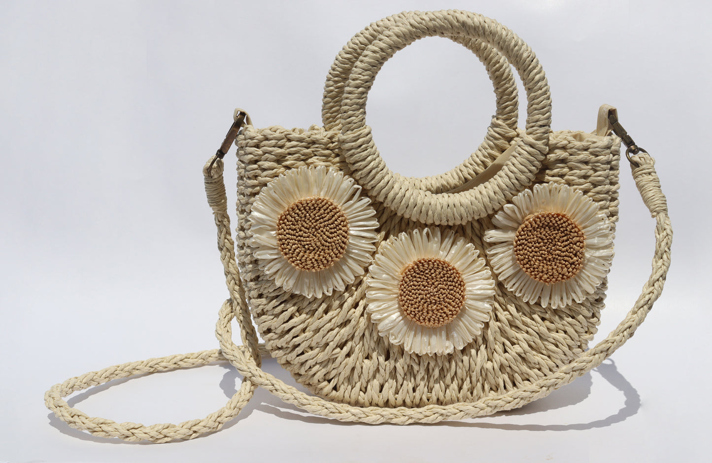 Lily off-white Floral handbag
