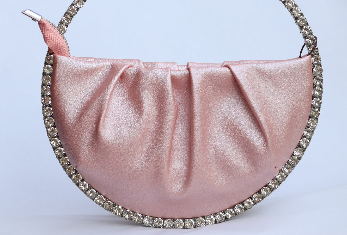 Lily pink metallic handbag