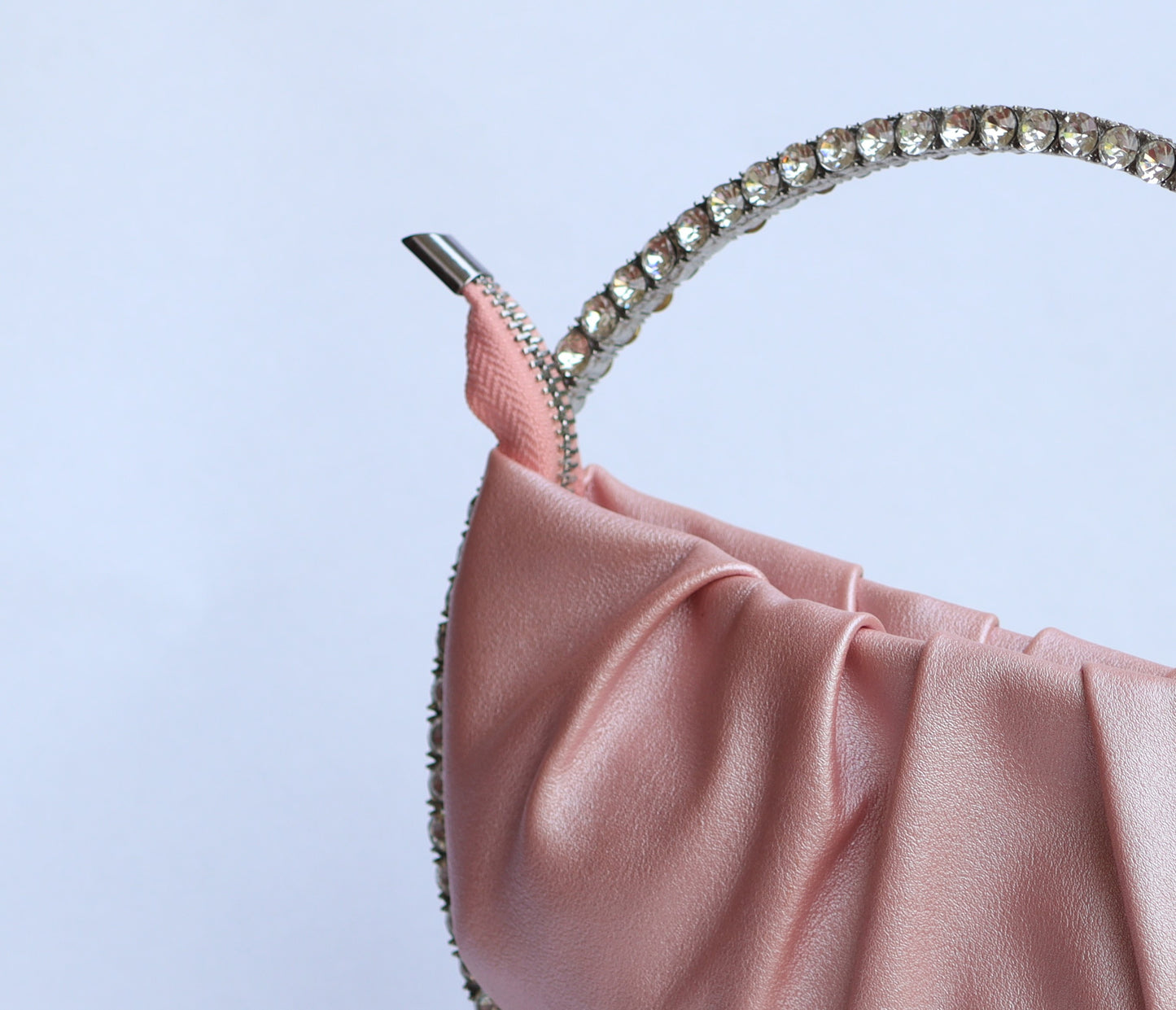 Lily pink metallic handbag