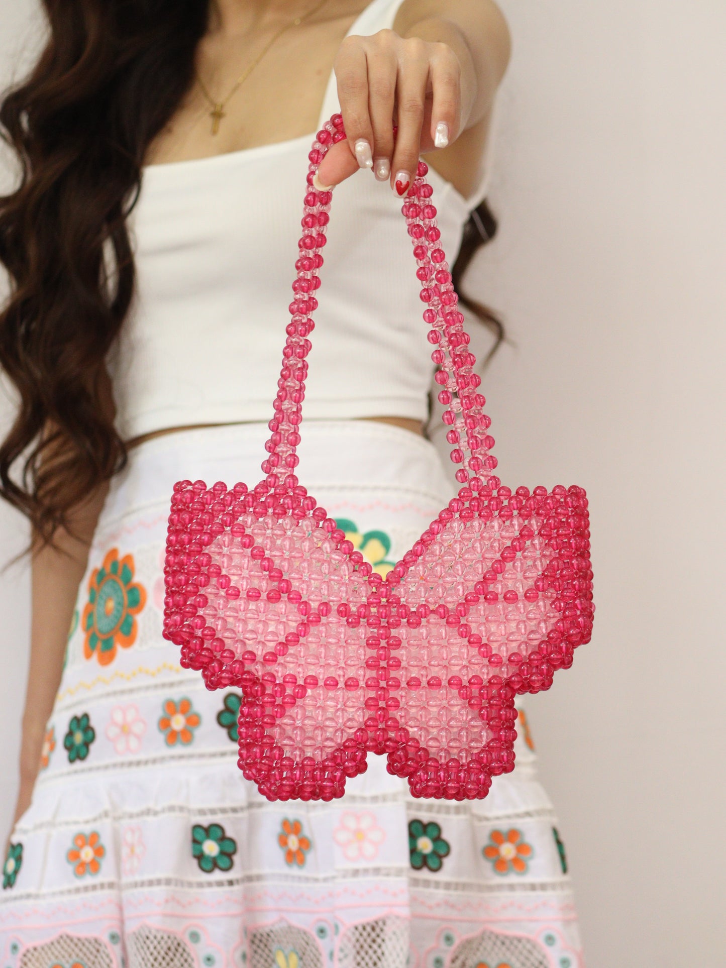 Lily BlushBead Handbag
