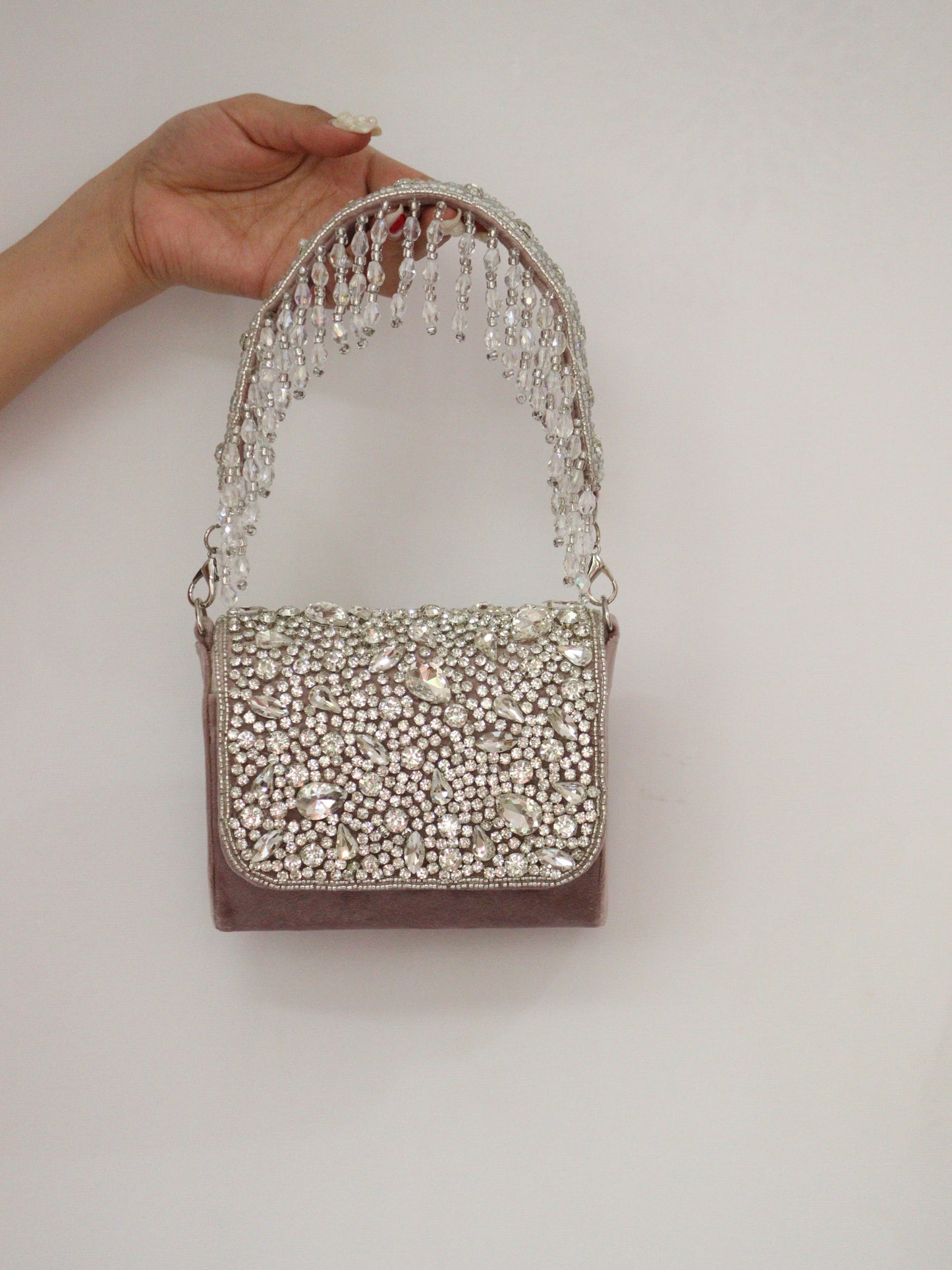 Lily elegant purple clutch Handbag