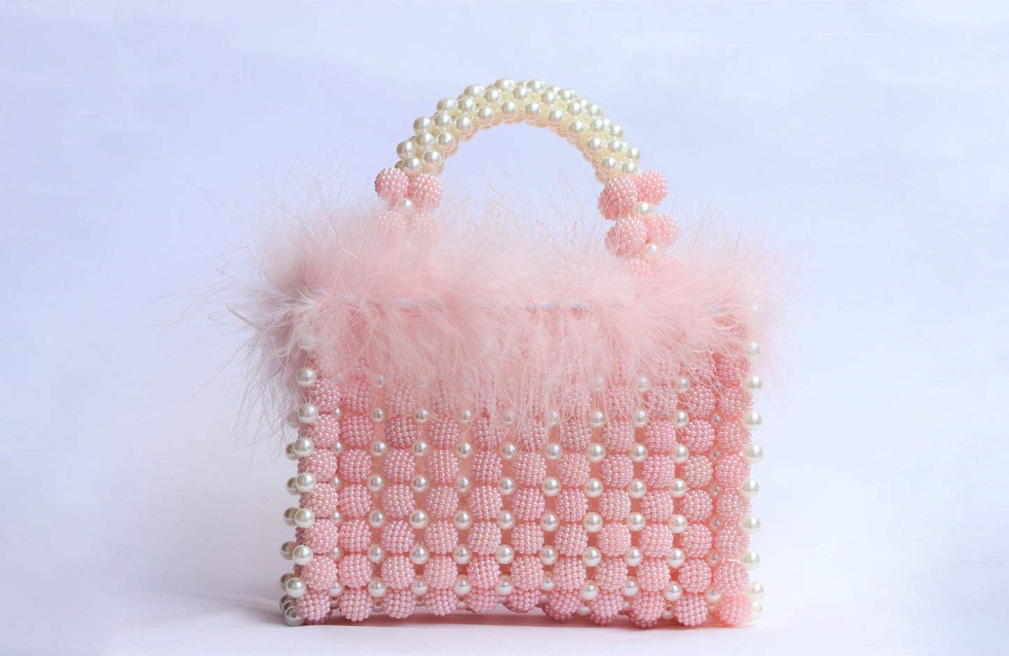 Lily Rose Feathered Elegance Handbag