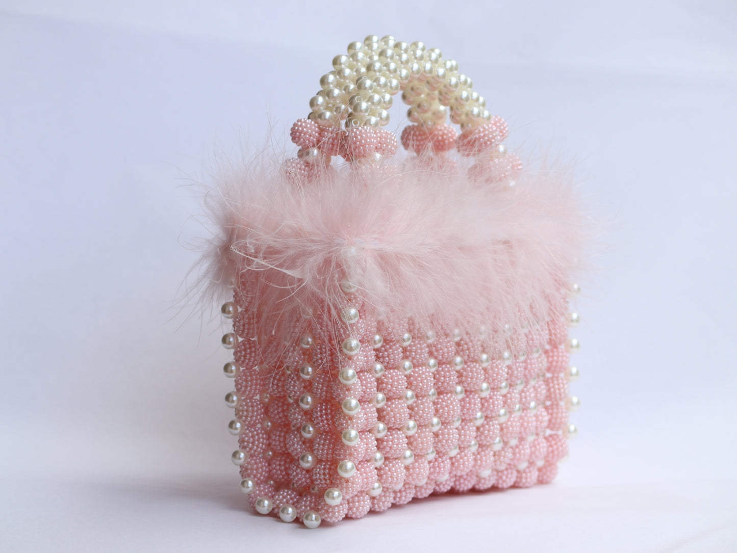 Lily Rose Feathered Elegance Handbag