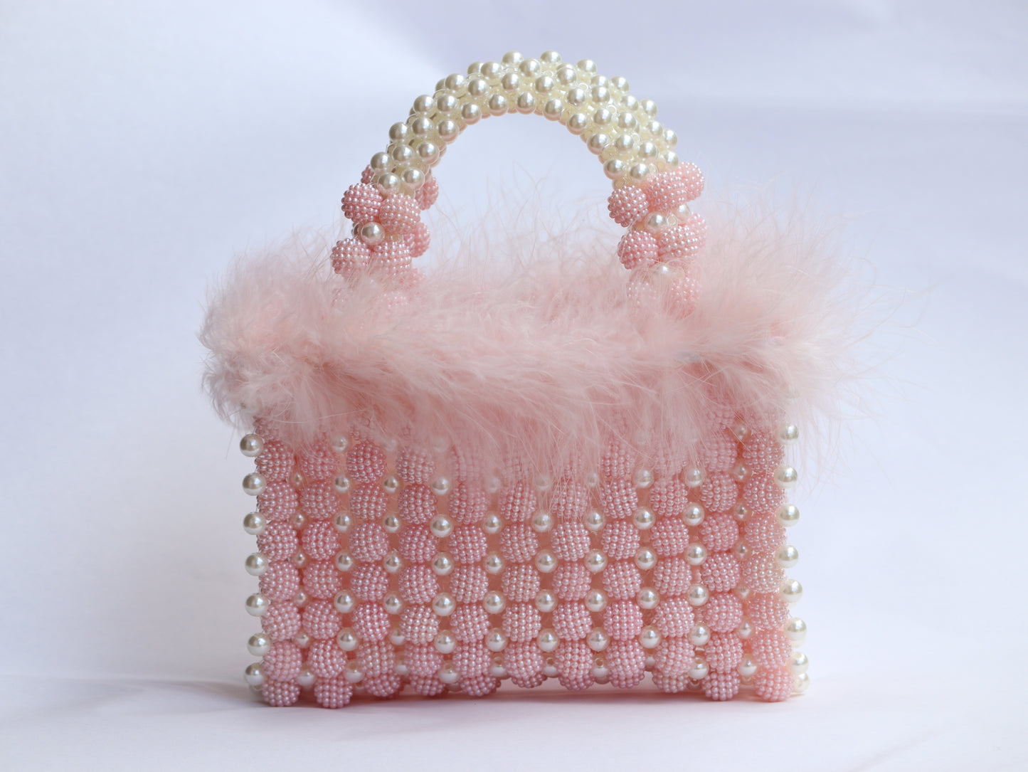 Lily Rose Feathered Elegance Handbag