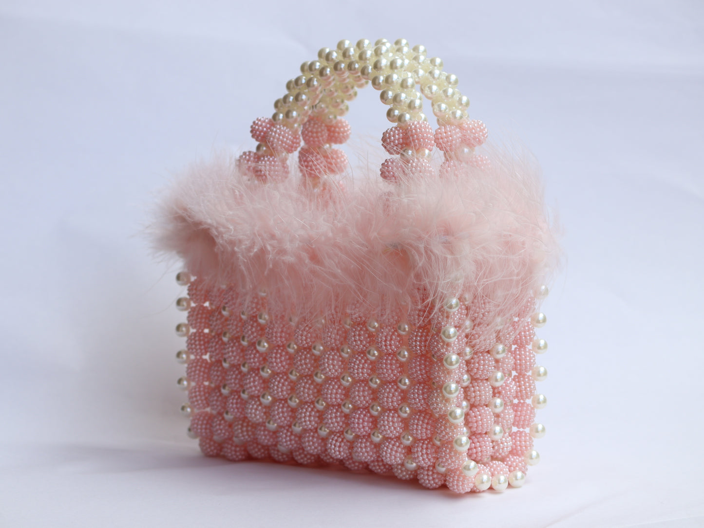 Lily Rose Feathered Elegance Handbag