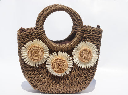 Lily Brown Floral handbag